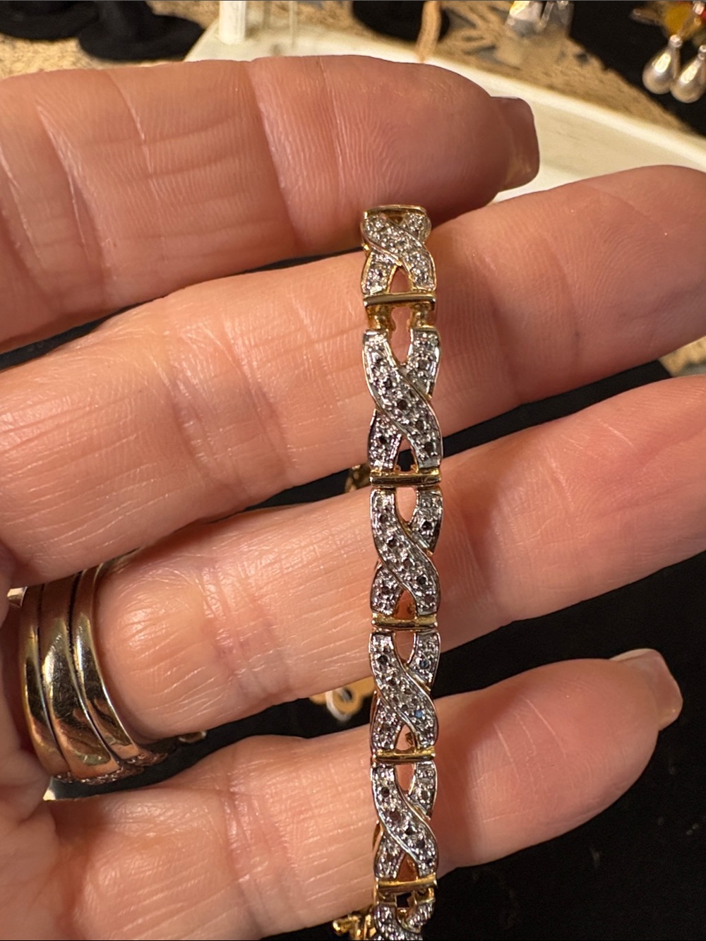 Silver 925 Tennis Style Bracelet - Women's Jewelry